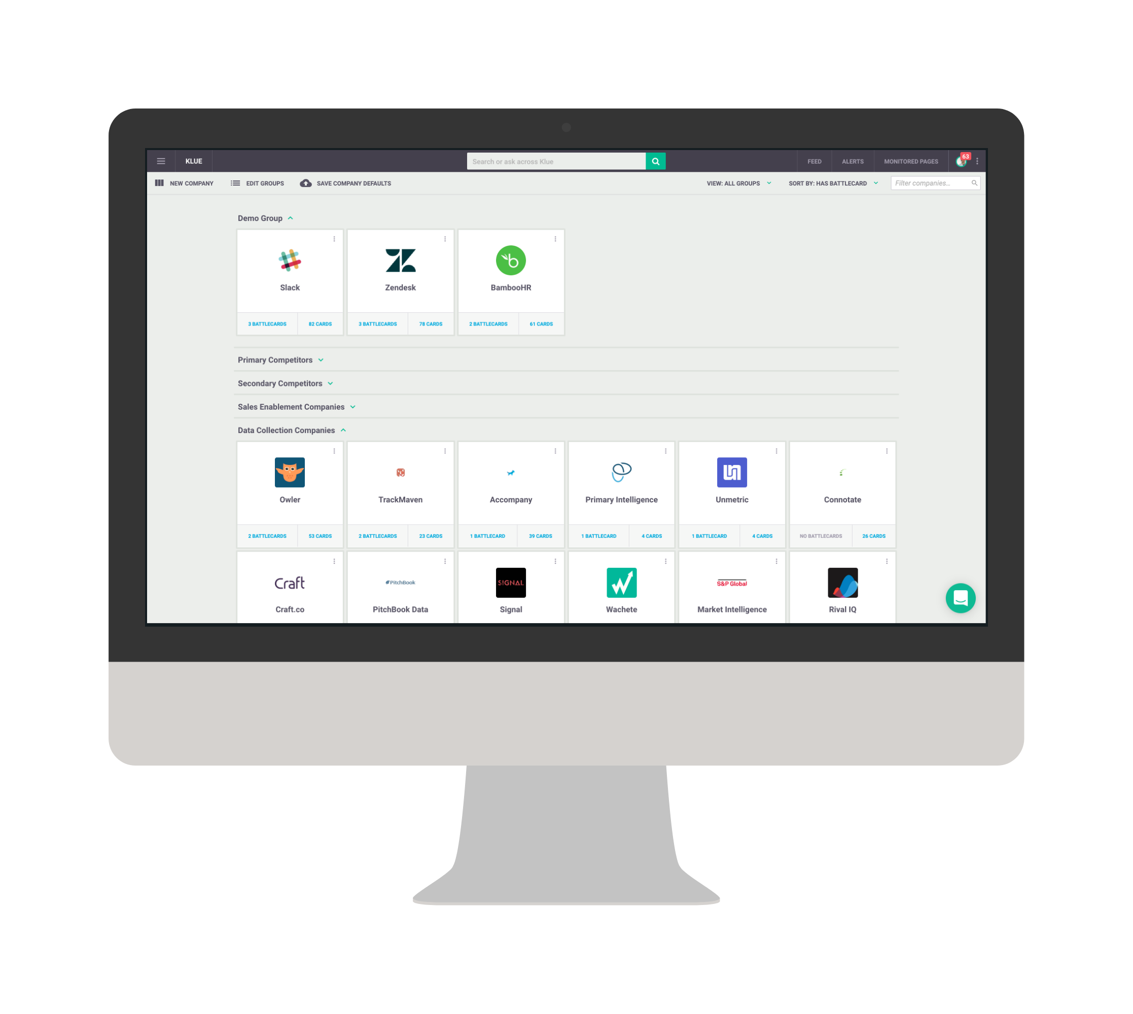 Klue dashboard