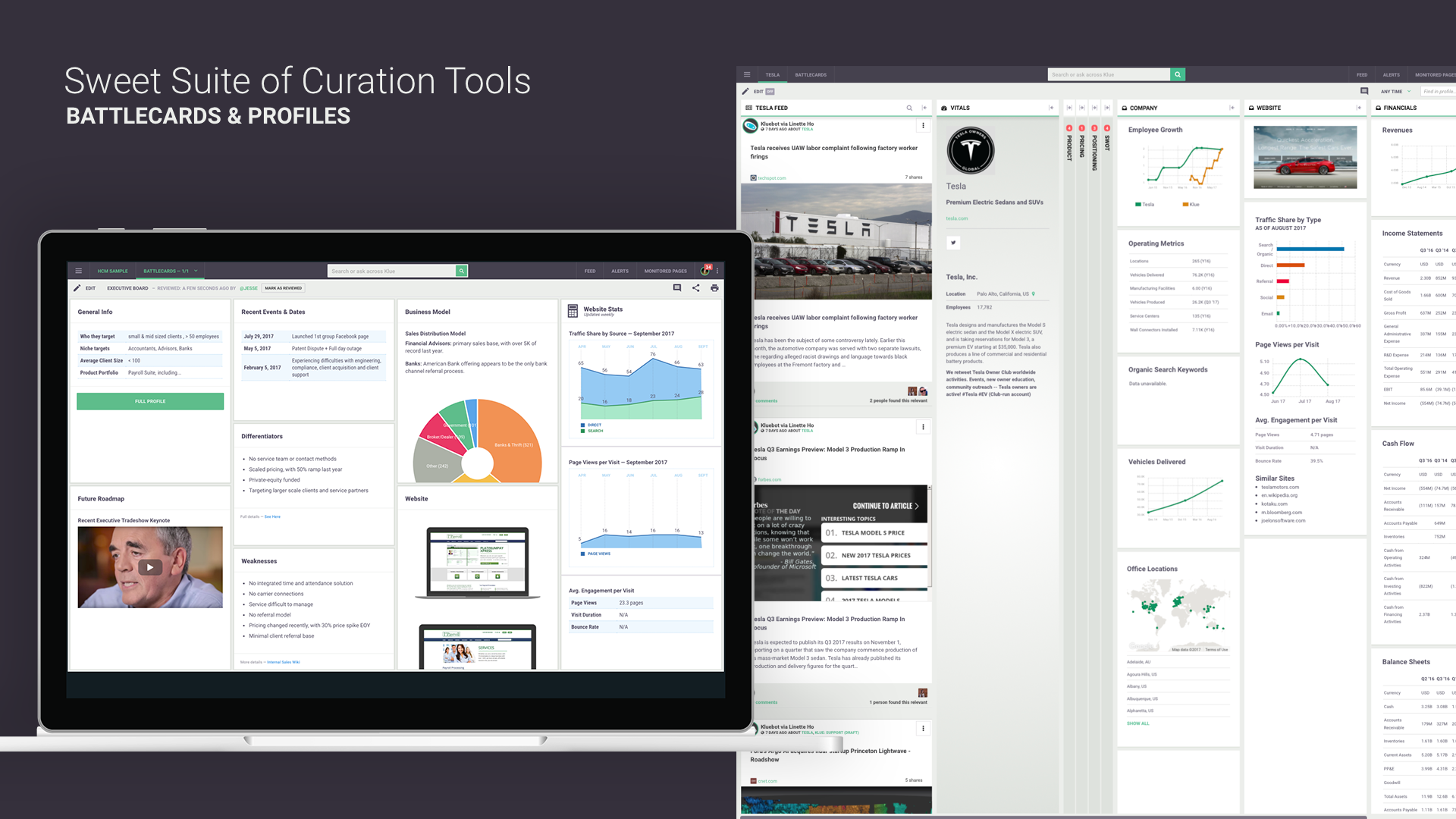 Polished dashboard interface