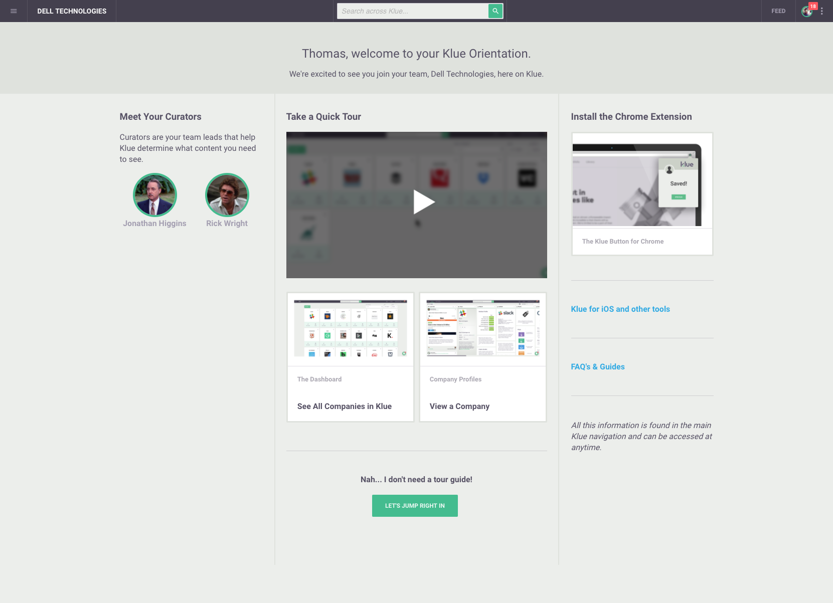 Polished onboarding